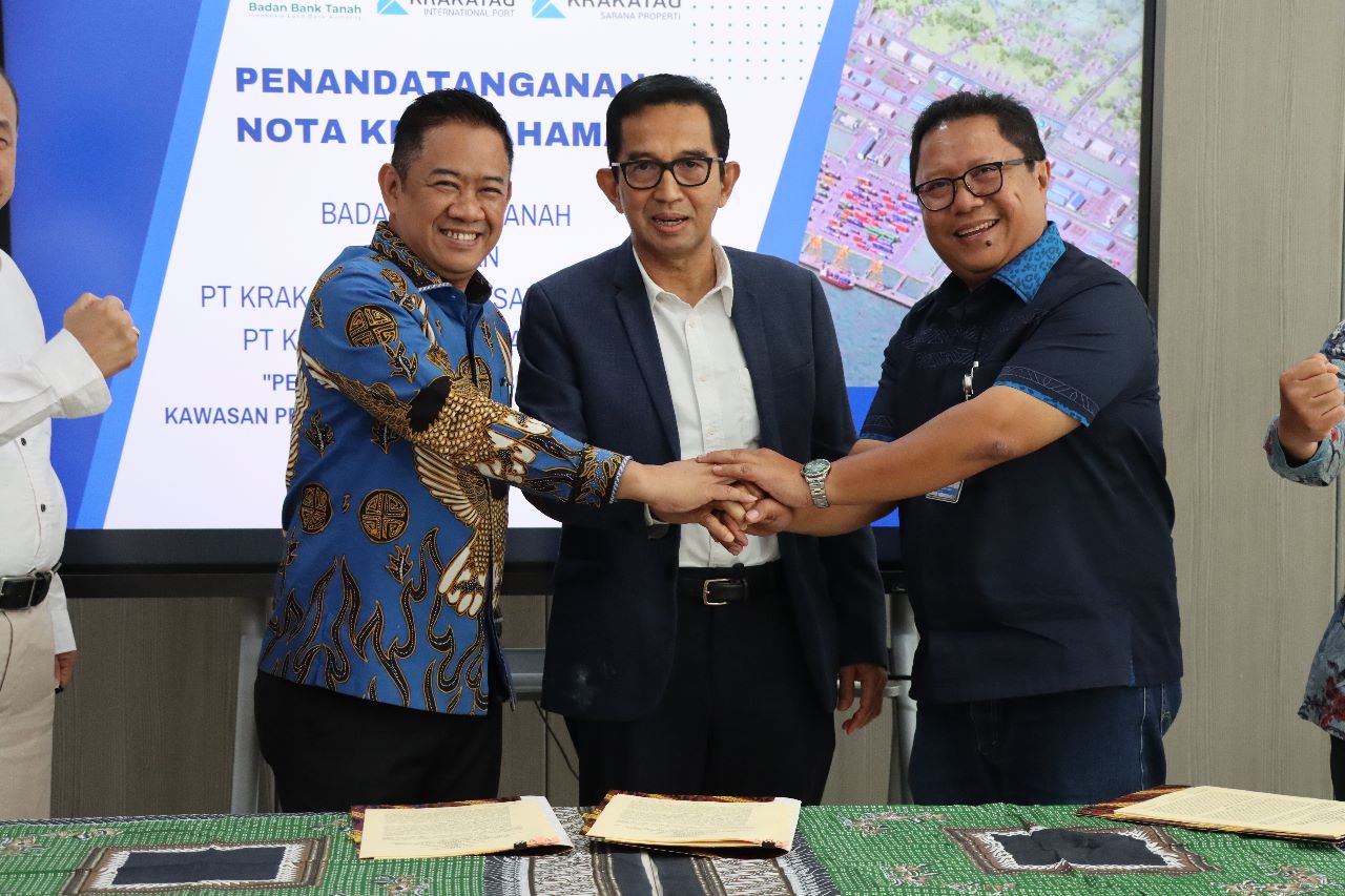 MoU antara dua anak usaha PT Krakatau Steel dengan Badan Bank Tanah 