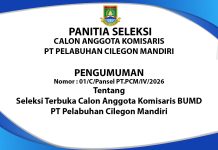 Seleksi Terbuka Calon Anggota Komisaris BUMD PT Pelabuhan Cilegon Mandiri