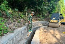 Satgas TMMD ke-128 Kodim Cilegon Rampungkan Pembangunan Saluran Air 80 Meter di Mekar Sari