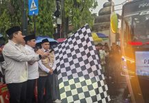 393 Jamaah Haji Kloter 11 Kota Cilegon Diberangkatkan ke Tanah Suci